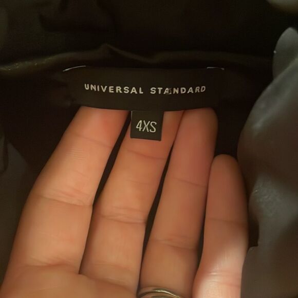 Nwot Universal Standard Woman’s Black Puffer Coat - Picture 5 of 12